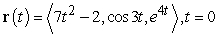 <strong>Find the curvature at the given point. </strong> A) B) C) D)