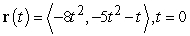 Determine whether the speed of the object is increasing, decreasing, or constant at the given point.  