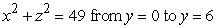 Which of the following is a parametric representation of the given surface?