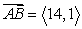 <strong>Find the vector with initial point A and terminal point B. A = (5, -4), B = (9, 5)</strong> A) B) C) D)
