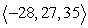 <strong>Compute . </strong> A) B) 64 C) D) 2878