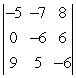 <strong>Compute the given determinant. </strong> A) -24 B) 4 C) 24 D) -4