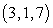 <strong>Find an equation of the given plane. The plane containing the point with normal vector </strong> A) 3x + y + 7z = -22 B) 2x + 7y - 5z = 0 C) 2x + 7y - 5z = -22 D) 2x + 7y - 5z = 11