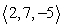 <strong>Find an equation of the given plane. The plane containing the point with normal vector </strong> A) 3x + y + 7z = -22 B) 2x + 7y - 5z = 0 C) 2x + 7y - 5z = -22 D) 2x + 7y - 5z = 11