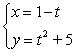 <strong>For the given parametric equations, find a corresponding x-y equation for the curve. </strong> A) B) C) D)