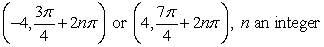 <strong>Find all polar coordinate representations of the given rectangular point. </strong> A) B) C) D)