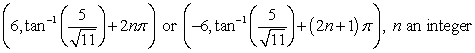 <strong>Find all polar coordinate representations of the given rectangular point. </strong> A) B) C) D)