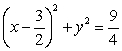 <strong>Find a corresponding x-y equation. </strong> A) B) C) x = 3 D) x<sup>2</sup> + y<sup>2</sup> = 3