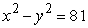 Find a polar equation corresponding to the given rectangular equation.