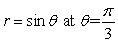 Find the slope of the tangent line to the polar curve at the given point.