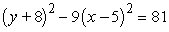 Find the vertices, foci, and directrices of the given hyperbola.