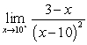 <strong>Determine the limit. Answer with a number, , or that the limit does not exist.</strong> A) 0 B) C) D) E) The limit does not exist.