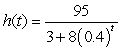 Suppose the length of an animal t days after birth is given by h(t). mm What is the length of the animal at birth?