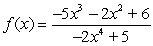 <strong>Identify the given function as polynomial, rational, both or neither. </strong> A) polynomial, but not rational B) rational, but not polynomial C) both polynomial and rational D) neither polynomial nor rational