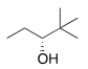 <strong>What is the IUPAC of the following compound? </strong> A) (S)-2,2-Dimethyl-3-pentanol B) (R)-2,2-Dimethyl-3-pentanol C) (R)-4,4-Dimethyl-3-pentanol D) (S)-1-tert-Butyl-1-propanol