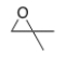 <strong>What is the IUPAC of the following compound? </strong> A) 1,1-Dimethyloxirane B) 2-Methylpropylane C) 2-Methylpropylene oxide D) 2,2-Dimethyloxirane