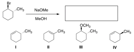 What is the major elimination product obtained from the following reaction?