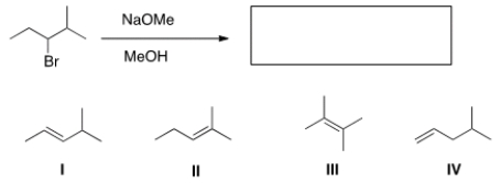 What is the major elimination product obtained from the following reaction?