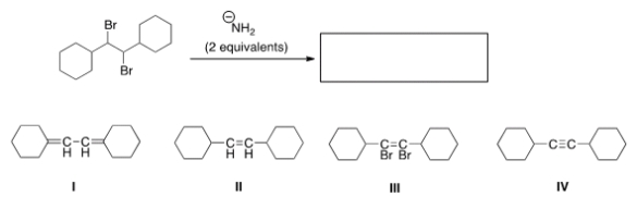 What is the product of the following reaction?  