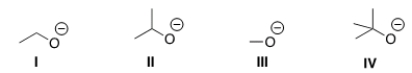 Which of the following is most likely to react as a base rather than a nucleophile?