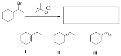 What is (are) the elimination product(s) of the following reaction?