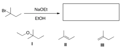 What is (are) the elimination product(s) of the following reaction?