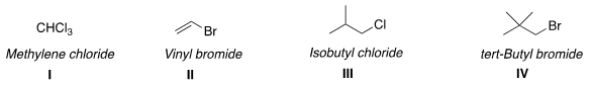 <strong>Which of the following structures have the correct common name? </strong> A) I and II B) II and III C) I and III D) III and IV