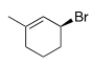 <strong>What is the IUPAC name of the following compound? </strong> A) (R)-3-Bromo-1-methylcyclohexene B) (S)-3-Bromo-1-methylcyclohexene C) (S)-1-Bromo-3-methyl-2-cyclohexene D) (R)-1-Bromo-3-methyl-2-cyclohexene