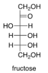 <strong>How many stereogenic centers are present in fructose, a simple sugar? </strong> A) 1 B) 2 C) 3 D) 4