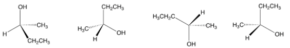 <strong>Which of the following structures has a different configuration from the other three? </strong> A) I B) II C) III D) IV