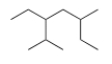 <strong>What is the parent chain for the following compound? </strong> A) Hexane B) Heptane C) Octane D) Nonane