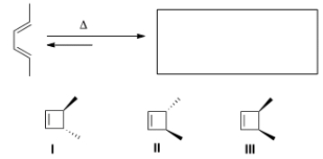 Predict the major organic product(s) of the following electrocyclic reaction.