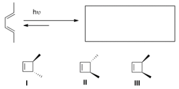 Predict the major organic product(s) of the following electrocyclic reaction.