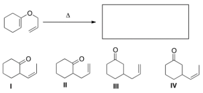 What is the major organic product of the following Claisen rearrangement?