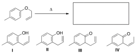What is the major organic product of the following Claisen rearrangement?