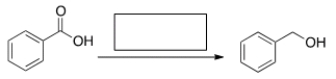 <strong>What is the missing reagent in the reaction below? </strong> A) NaBH<sub>4</sub>/CH<sub>3</sub>OH B) H<sub>2</sub>, Pd-C C) LiAlH<sub>4</sub> then H<sub>2</sub>O D) MeMgBr then H<sub>2</sub>O