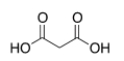 <strong>What is the common name of the following compound? </strong> A) Propanedioic acid B) 1,3-propanedicarboxylic acid C) Malonic acid D) Succinic acid