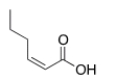 <strong>What is the correct IUPAC name of the following compound? </strong> A) (E)-2-Hexenoic acid B) (Z)-2-Hexenoic acid C) (E)-4-Hexenoic acid D) (Z)-4-Hexenoic acid