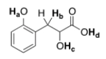 <strong>Rank the labeled protons (H<sub>a</sub>-H<sub>d</sub>) in order of increasing acidity, starting with the least acidic. </strong> A) Ha < Hb < Hc < Hd B) Hb < Hc < Ha < Hd C) Hd < Ha < Hc < Hb D) Hb < Hc < Hd < Ha