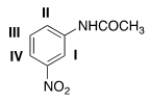 <strong>What will be the site that leads to the major mono substitution product for an electrophilic aromatic substitution reaction of the following compound? </strong> A) I B) II C) III D) IV