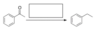 <strong>What is the best choice of reagent to bring about the following transformation?  </strong> A) [1] LiAlH<sub>4</sub>; [2] H<sub>2</sub>O B) Zn (Hg), HCl C) NH<sub>3</sub>, NaOH D) H<sub>2</sub>, Pd-C <div style=padding-top: 35px> 