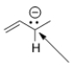 <strong>What is the hybridization around the indicated carbon atom in the following anion? </strong> A) sp<sup>3</sup> B) sp<sup>2</sup> C) sp D) p