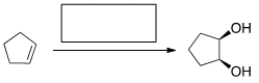 <strong>What is the reagent required to accomplish the following transformation?  </strong> A) LiAlH<sub>4</sub> B) [1] OsO<sub>4</sub>; [2] NaHSO<sub>3</sub>, H<sub>2</sub>O C) RCO<sub>3</sub>H, H<sub>2</sub>O/HO<sup>-</sup> D) PCC/CH<sub>2</sub>Cl<sub>2</sub> <div style=padding-top: 35px> 
