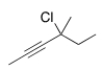 <strong>Give the IUPAC name for the following compound. </strong> A) 4-Chloro-4-methyl-2-heptyne B) 3-Chloro-3-methyl-4-heptyne C) 3-Chloro-3-methyl-4-hexyne D) 4-Chloro-4-methyl-2-hexyne