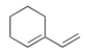 <strong>What is the common name of the following compound? </strong> A) 2-Vinylcyclohexene B) 2-Allylcyclohexene C) 1-Allylcyclohexene D) 1-Vinylcyclohexene
