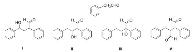 What is the Aldol addition product formed from reaction of the following compound with itself?
