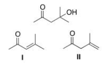 <sup> </sup>Which is the unsaturated carbonyl compound formed in the dehydration of the following b-hydroxy carbonyl compound?
