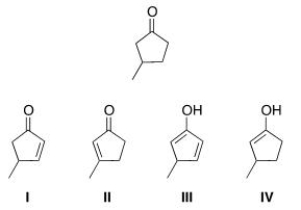 Which of the following is an enol form of the following compound?