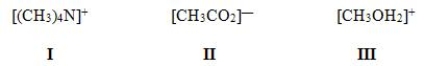 <strong>In which of the following ions does carbon have a formal charge? </strong> A)I B)II C)III D)None of these
