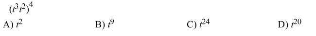 Simplify. Write your answer in exponent form.
